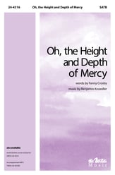 Oh, the Height and Depth of Mercy SATB choral sheet music cover